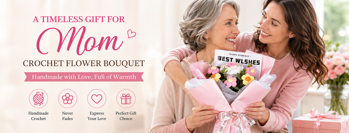 Crochet Flower Arrangement for Mother’s Day