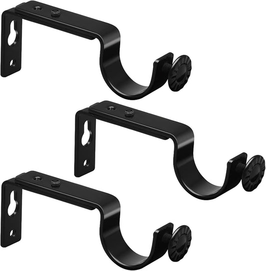2PCS No Drill Outside Mounted Blinds Curtain Rod Bracket Attachment