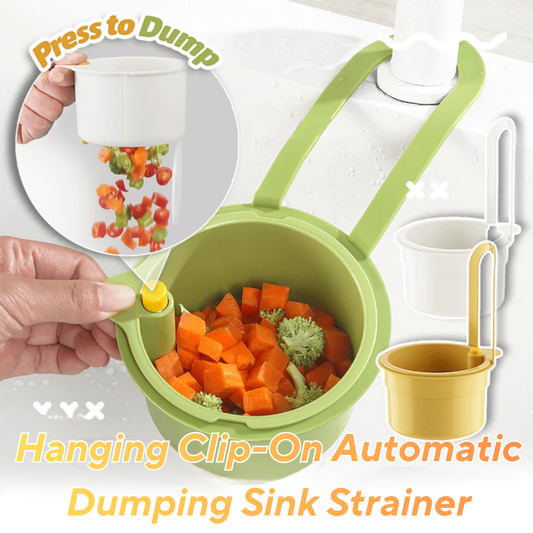 Hanging Clip-On Automatic Dumping Sink Strainer