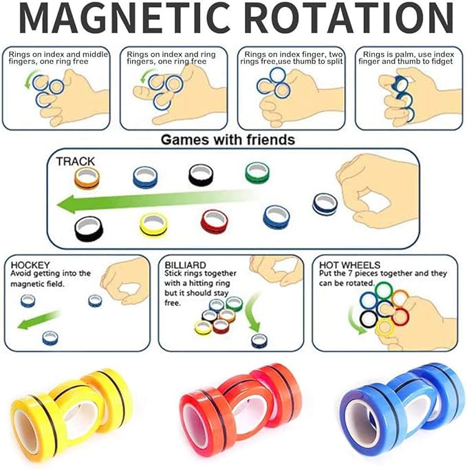 Fidget Ring – Magnetic Toy for Stress Relief