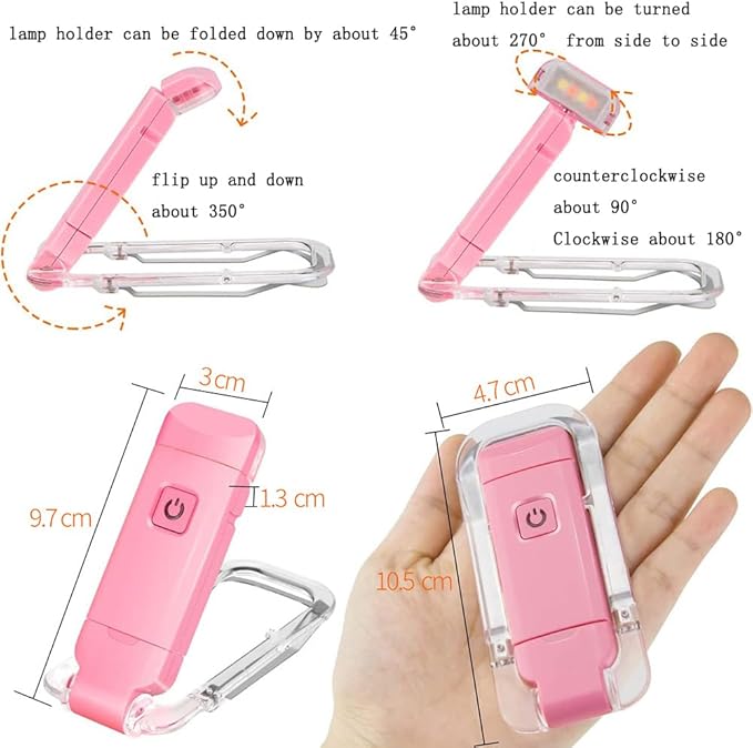 LED USB Rechargeable Book Lamp