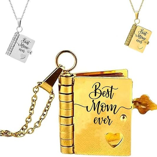 Mom Book Necklace for Women