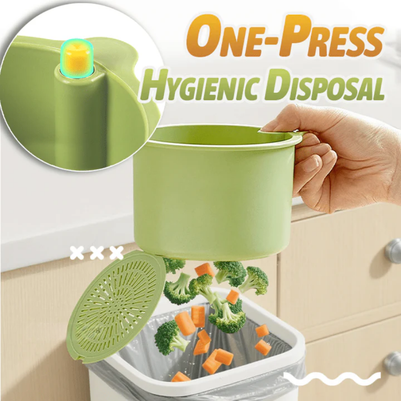 Hanging Clip-On Automatic Dumping Sink Strainer