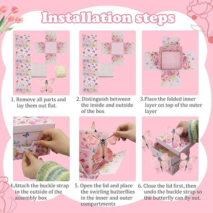 Flying Butterfly Surprise Explosion Gift Box