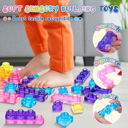 Montessori Soft Sensory Building Blocks for Kids