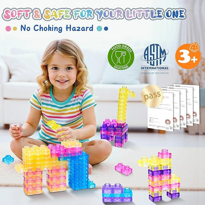 Montessori Soft Sensory Building Blocks for Kids