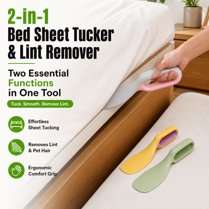 2-in-1 Bed Sheet Tucker & Lint Remover