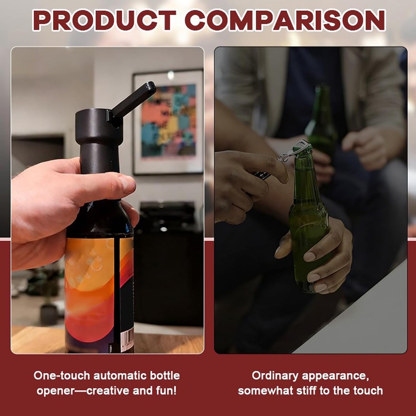 Bottle Opener Mechanical Ergonomic Device Soda Beer Tool
