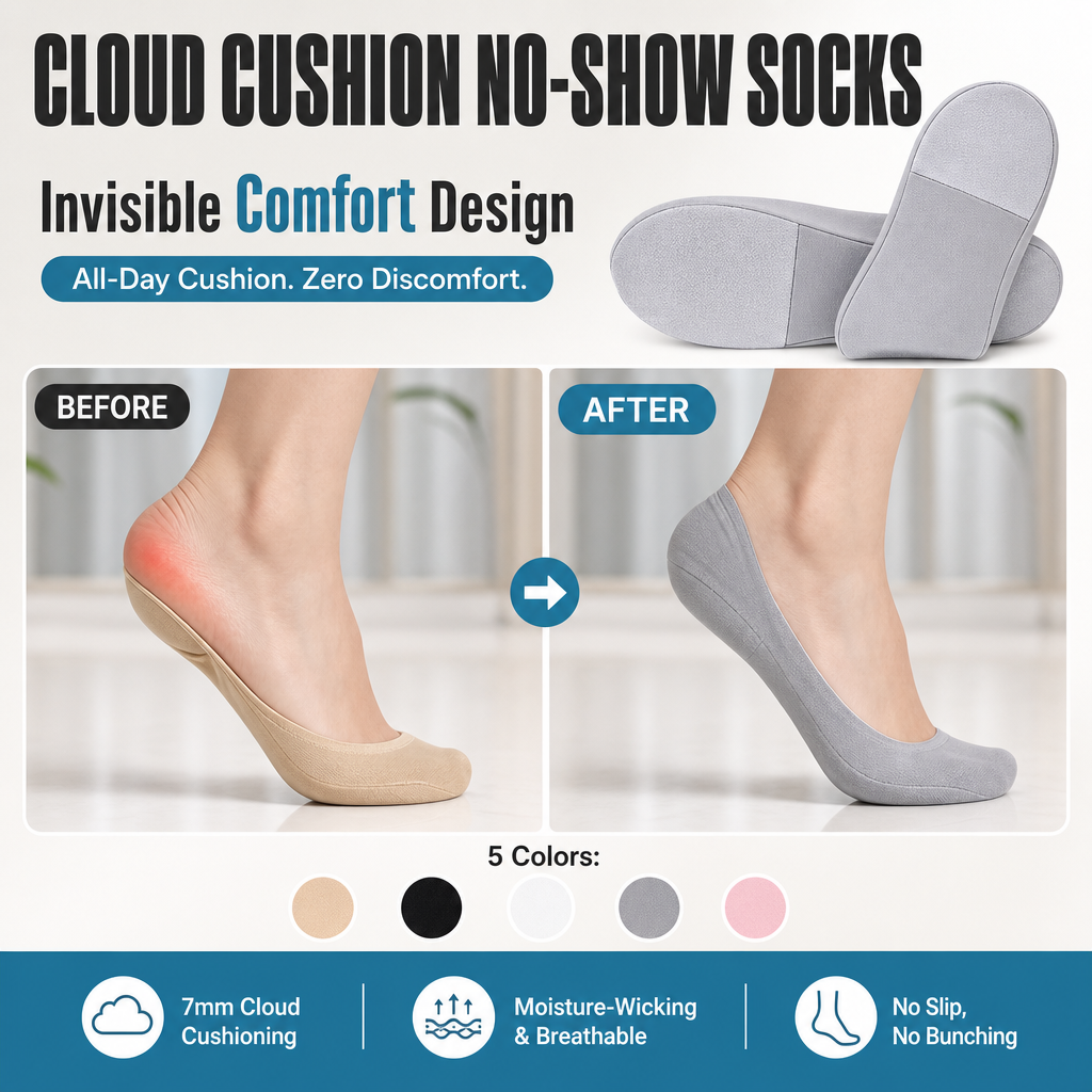 Cloud Cushion No-Show Socks Pro