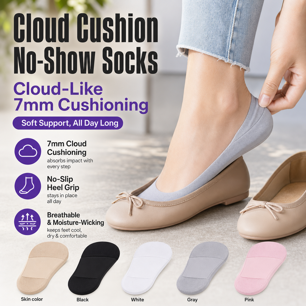 Cloud Cushion No-Show Socks Pro