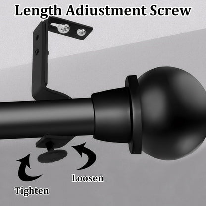 2PCS No Drill Outside Mounted Blinds Curtain Rod Bracket Attachment