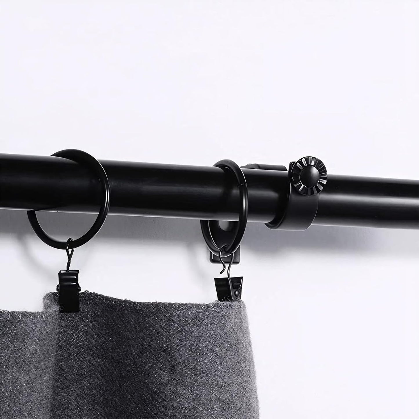 2PCS No Drill Outside Mounted Blinds Curtain Rod Bracket Attachment