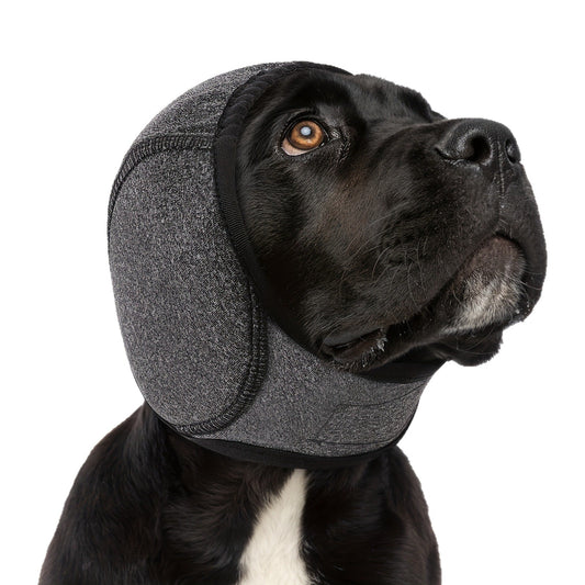 Dog Calming Hoodie Ear Wraps — Waterproof Swim Cap & Noise Cancelling Ear Muffs