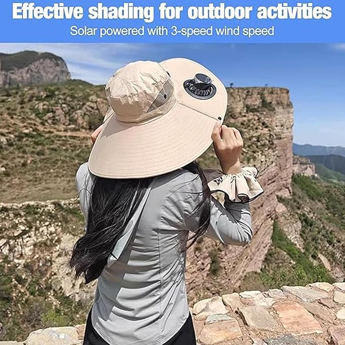 Portable Solar Powered Fan Hat