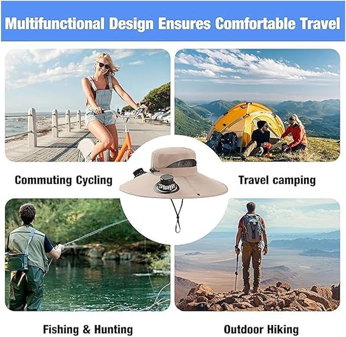 Portable Solar Powered Fan Hat