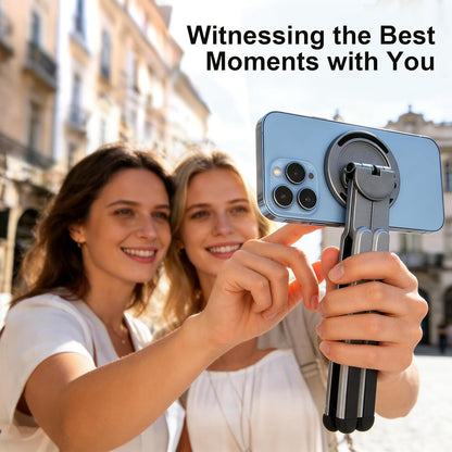 3-in-1 Foldable Magnetic Phone Tripod Stand