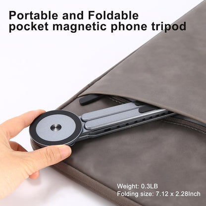 3-in-1 Foldable Magnetic Phone Tripod Stand