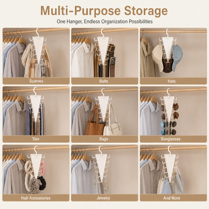 🥳2026 HOT SALE🥳 Multi-Functional V-Shaped Double Sided Hanger Storage Rack