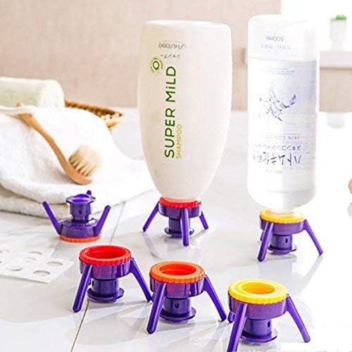 Multi-functional Inverted Bottle Cap Stand & Leak-Proof Dispenser Cover