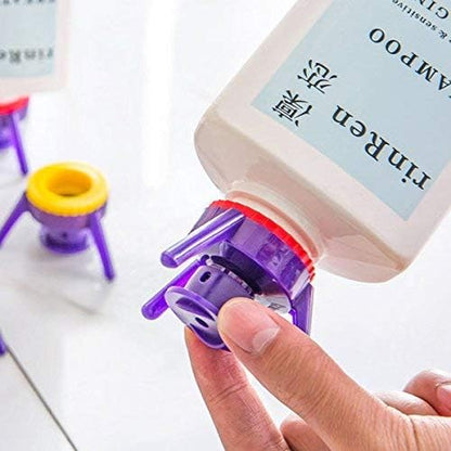 Multi-functional Inverted Bottle Cap Stand & Leak-Proof Dispenser Cover