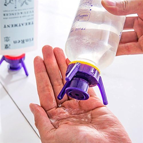 Multi-functional Inverted Bottle Cap Stand & Leak-Proof Dispenser Cover