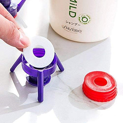 Multi-functional Inverted Bottle Cap Stand & Leak-Proof Dispenser Cover