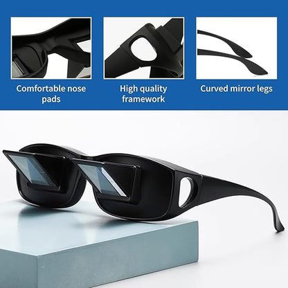 Horizontal Lazy Glasses Prism Glasses Fits Over Glasses