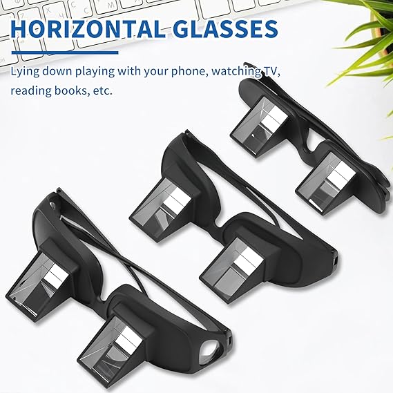 Horizontal Lazy Glasses Prism Glasses Fits Over Glasses