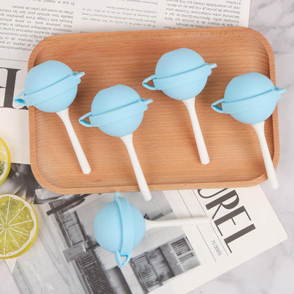 4PCS Lollipop Ice Cream Molds Popsicle Molds with Sticks