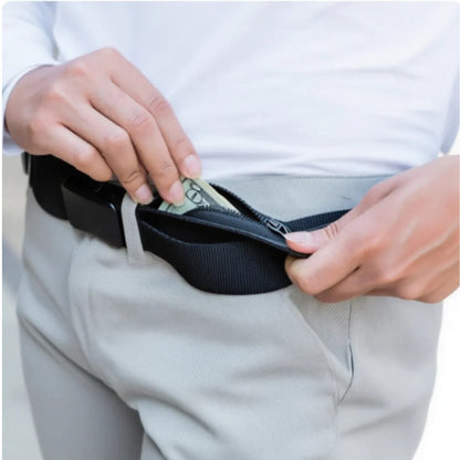 Security Money Belt with Hidden Money Pocket