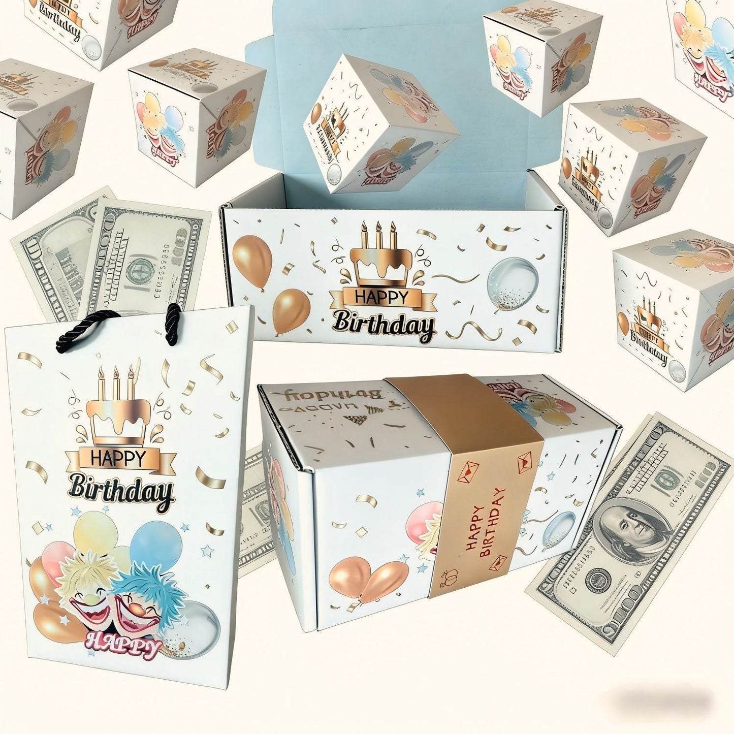 Surprise Gift Box Explosion for Money