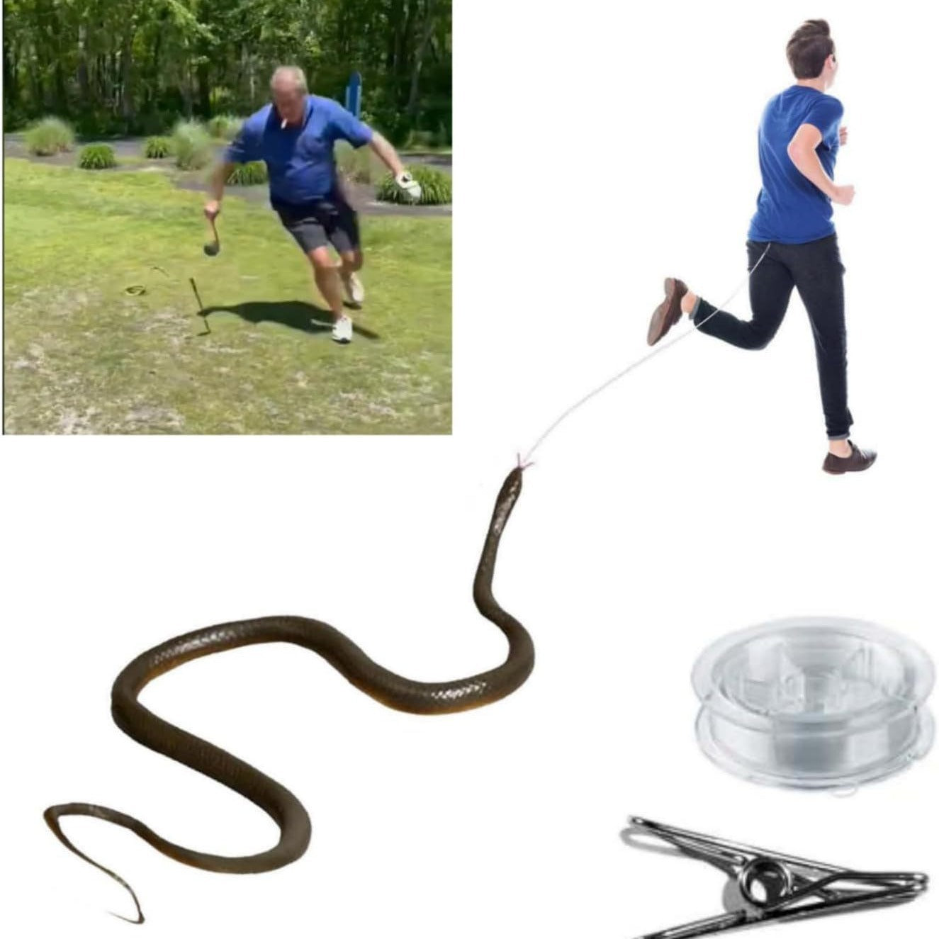 Snake Prank with String Clip