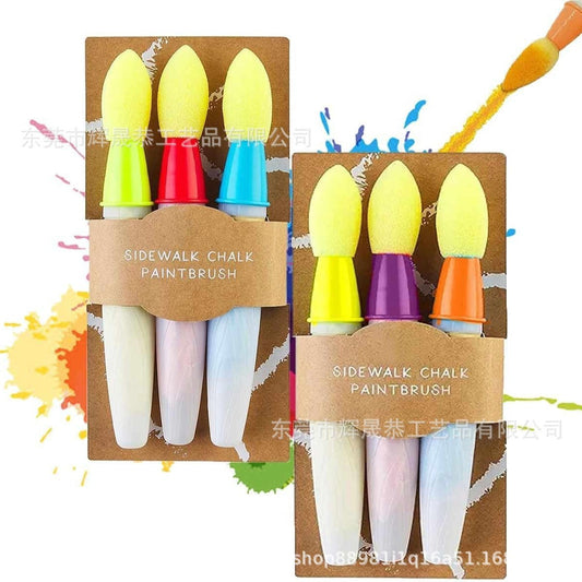 Sidewalk Chalk Paint Brush Set (3 PCS)