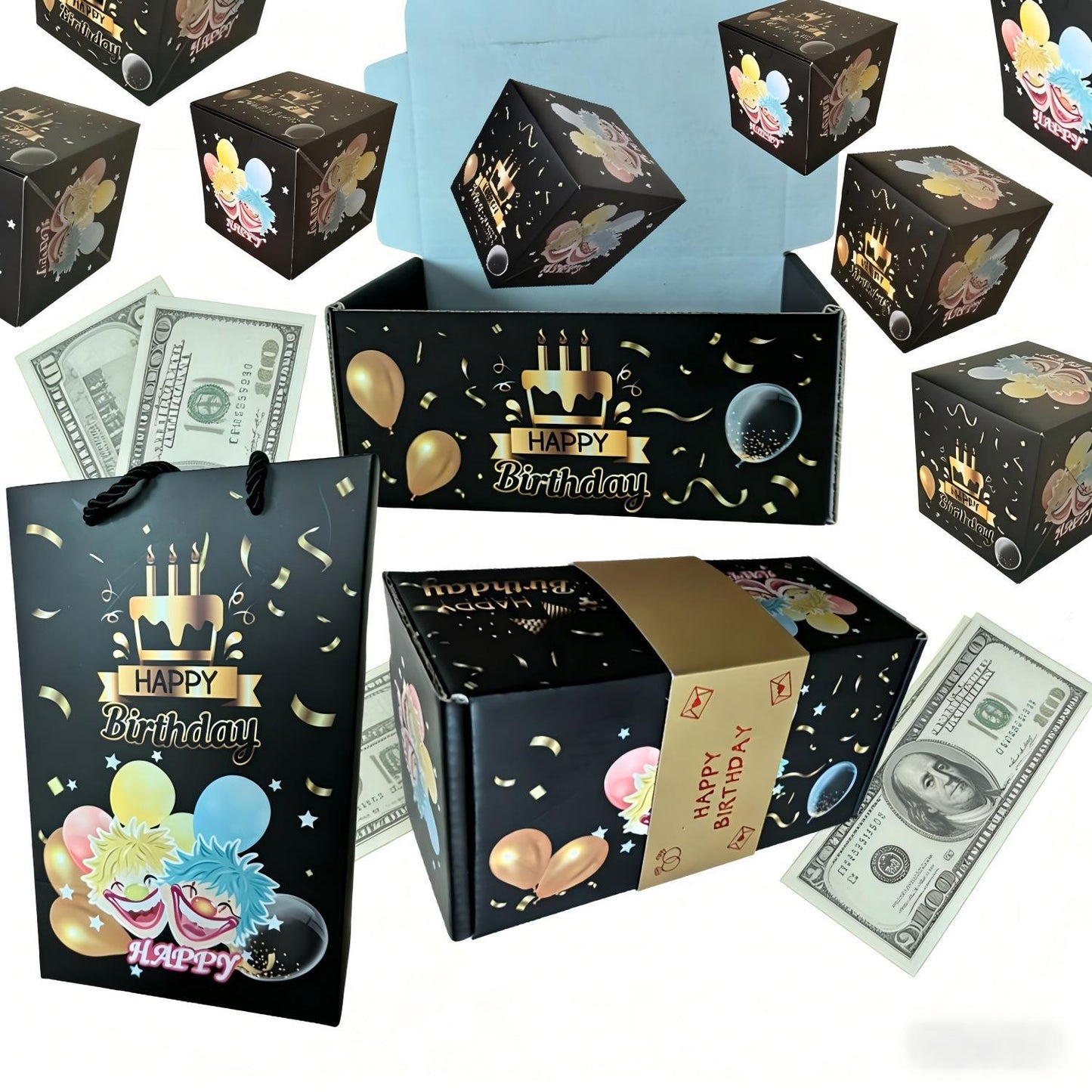 Surprise Gift Box Explosion for Money