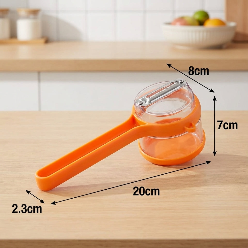Dual-Edge Peeler with Built-In Storage