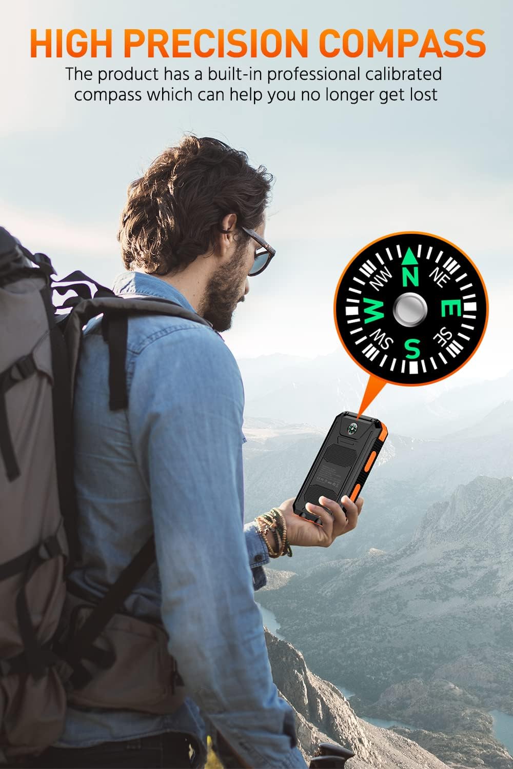 20000mAh Emergency Solar Power Bank