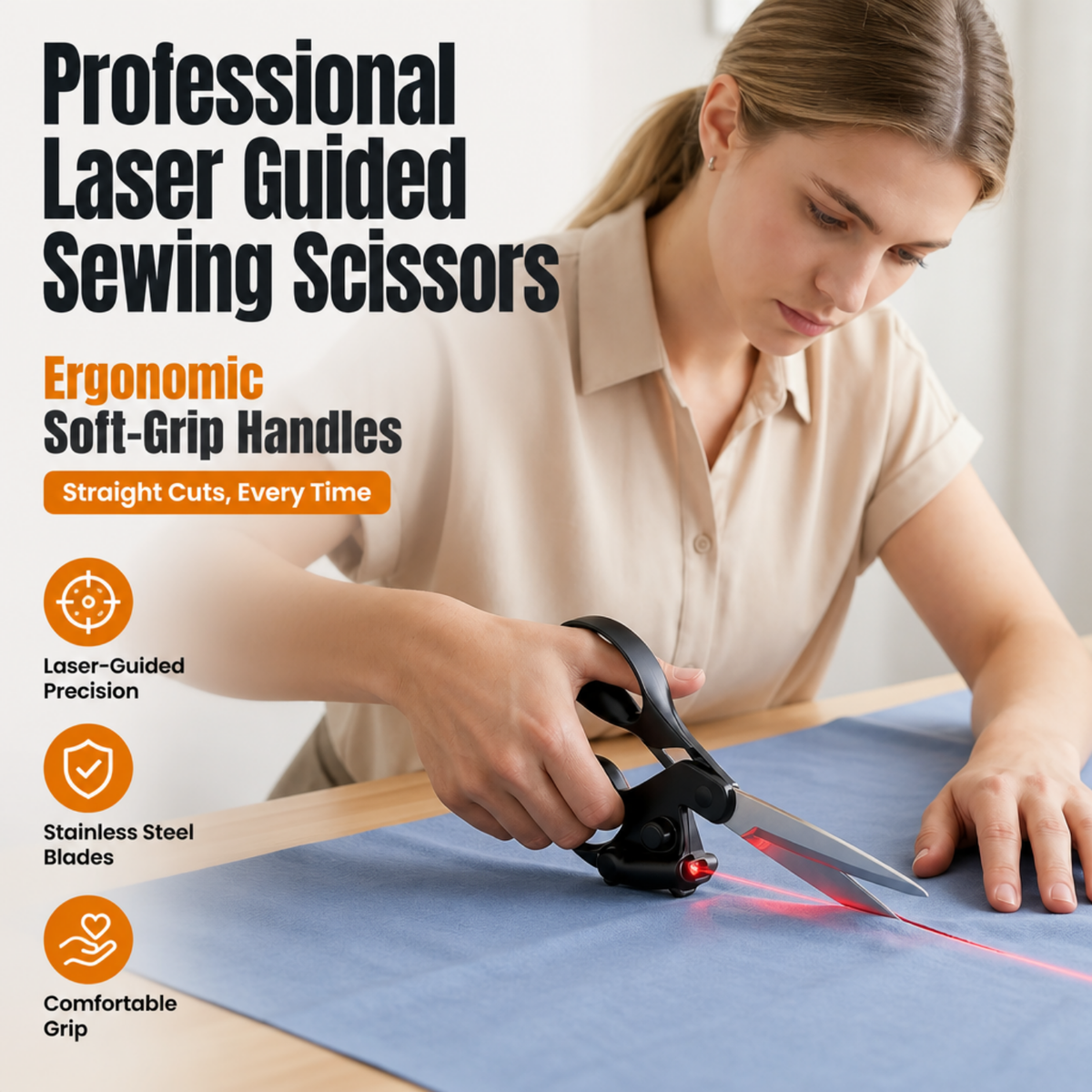 Professional Laser Guided Sewing Scissors