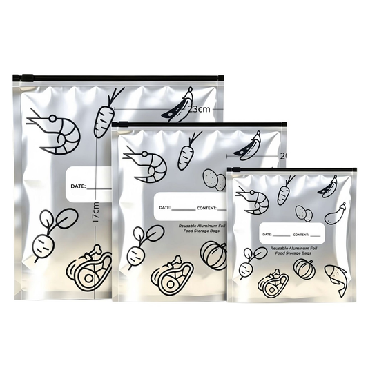 Reusable Aluminum Foil Food Storage Bags