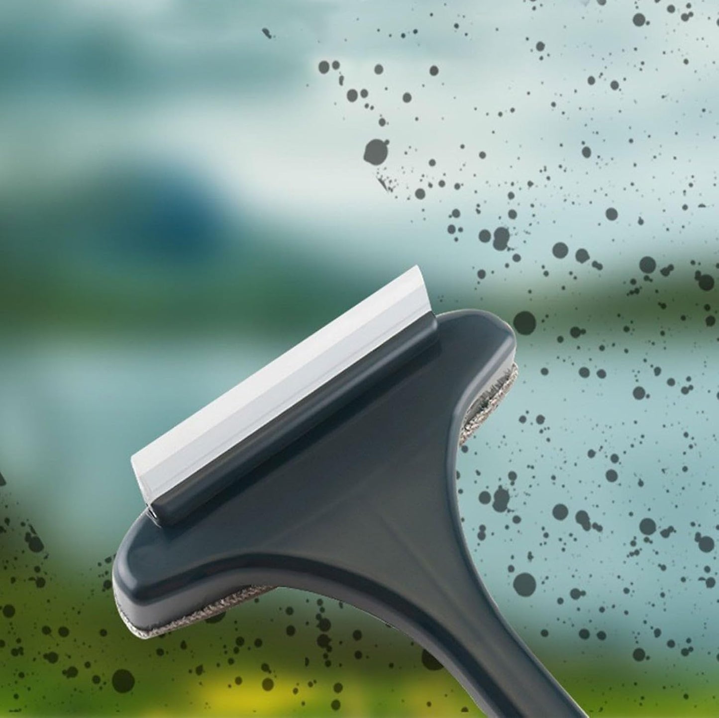 2-in-1 Window Screen Cleaning Brush with Squeegee PRO