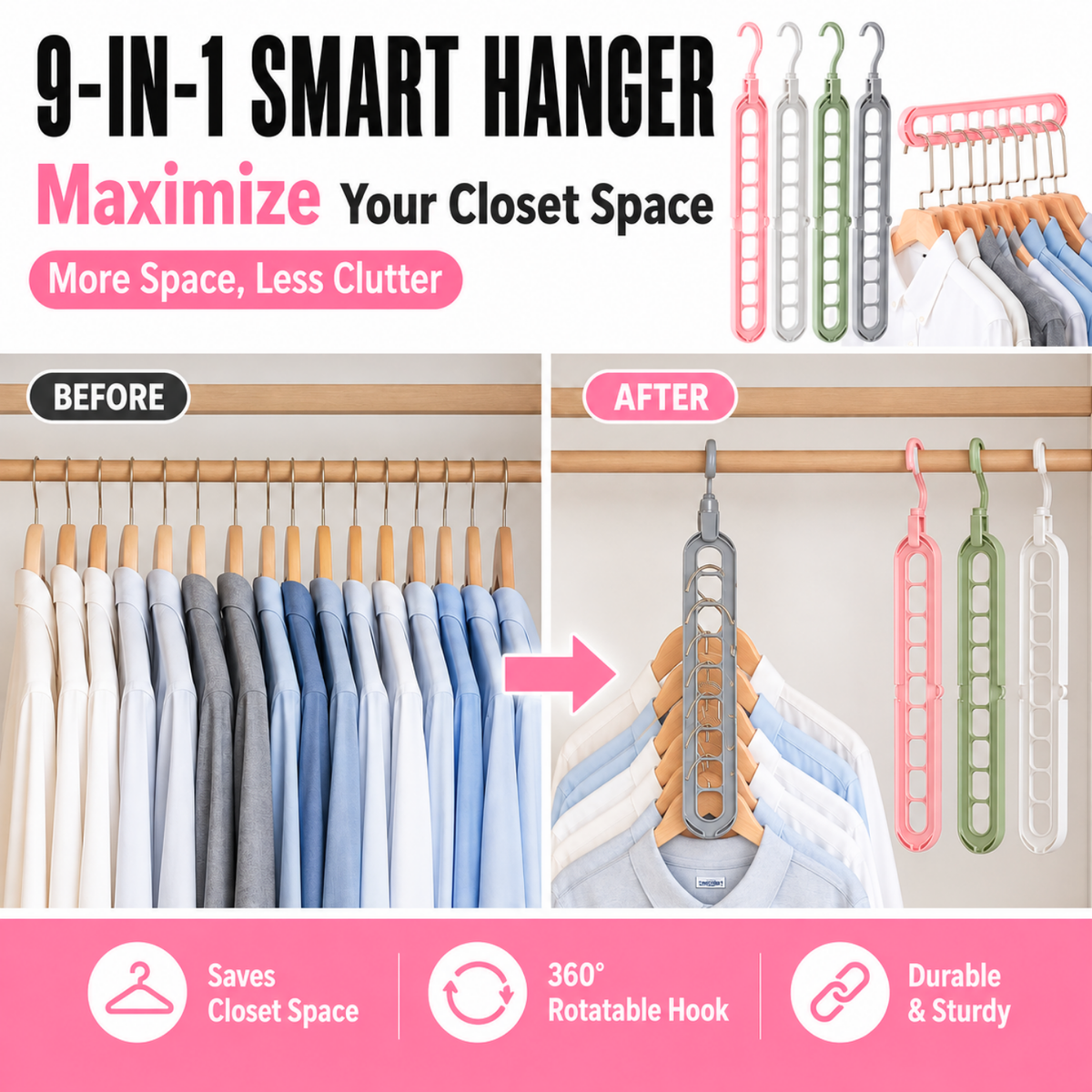9-in-1 Smart Hanger