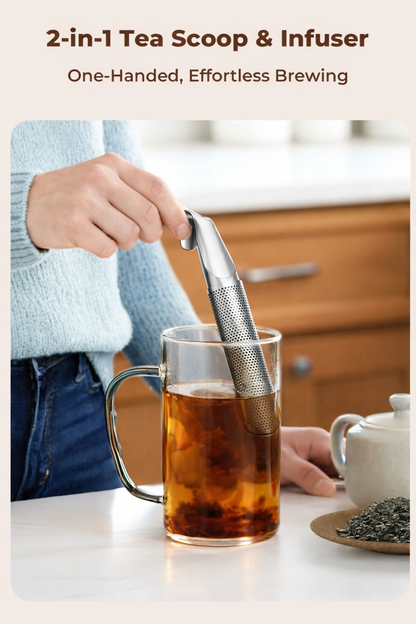2-in-1 Tea Scoop Infuser Fine Mesh Tea Strainers PRO