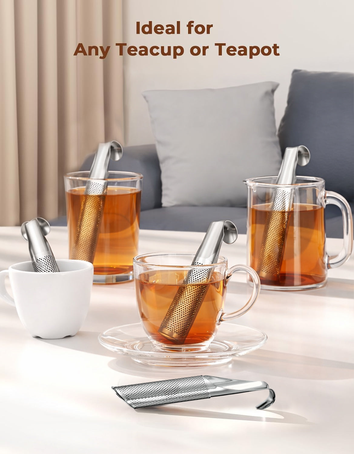 2-in-1 Tea Scoop Infuser Fine Mesh Tea Strainers PRO