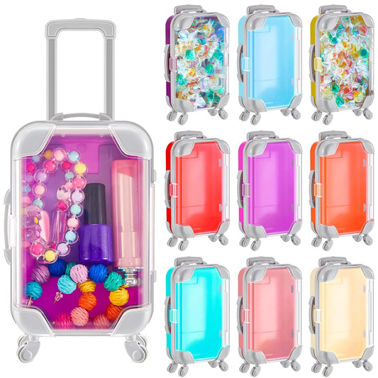 Plastic Tiny Travel Luggage for Candy Makeup Jewelry