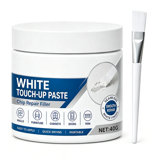 White Furniture Touch-Up Paste with Brush