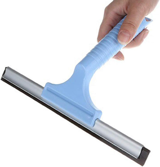 Rubber Glass Windshield Wiper Blades with Non-Slip Handle for Cleaning Showers