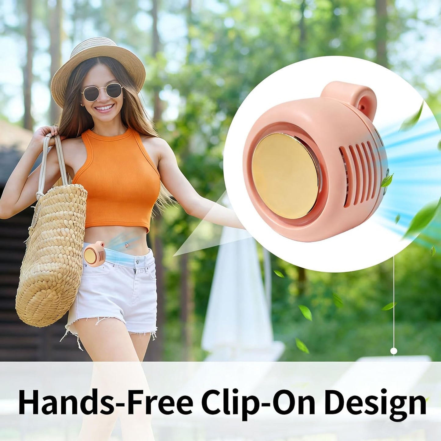 Portable Silent Clip-On Bladeless Personal Fan
